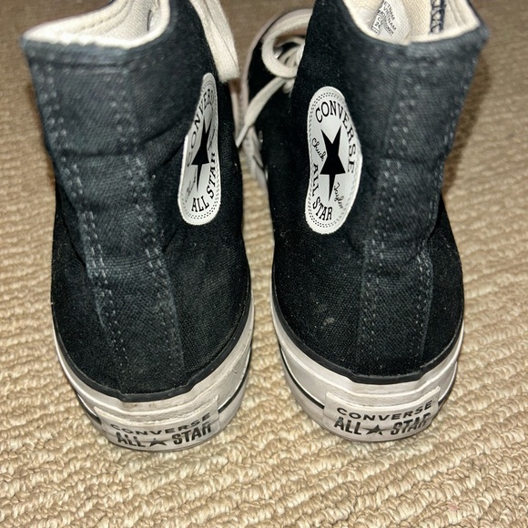 Black Platform Converse Chuck Taylor High Tops (Women’s) - Picture 4 of 5